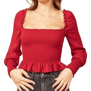 Red Reformation Pinto Top